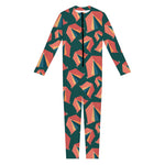 Camping Tent Pattern Print Jumpsuit