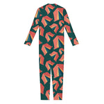 Camping Tent Pattern Print Jumpsuit