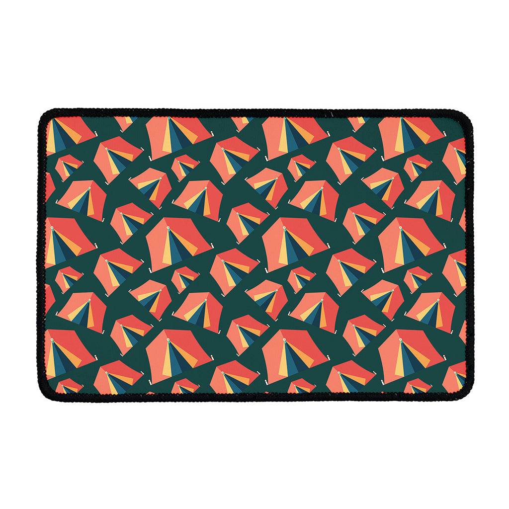 Camping Tent Pattern Print Kitchen Mat