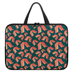 Camping Tent Pattern Print Laptop Sleeve With Handle