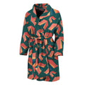 Camping Tent Pattern Print Men's Bathrobe