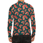 Camping Tent Pattern Print Men's Long Sleeve Rash Guard