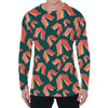 Camping Tent Pattern Print Men's Long Sleeve T-Shirt