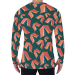 Camping Tent Pattern Print Men's Long Sleeve T-Shirt