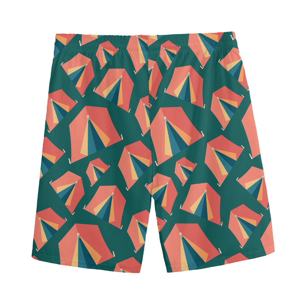 Camping Tent Pattern Print Men's Sports Shorts