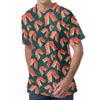 Camping Tent Pattern Print Men's Velvet T-Shirt