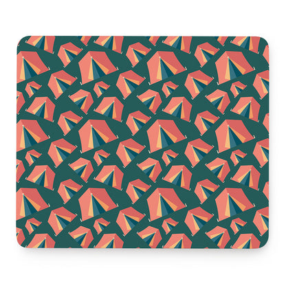 Camping Tent Pattern Print Mouse Pad