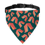 Camping Tent Pattern Print Over The Collar Dog Bandana