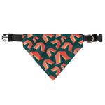 Camping Tent Pattern Print Over The Collar Dog Bandana