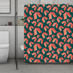 Camping Tent Pattern Print Polyester Shower Curtain