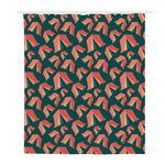 Camping Tent Pattern Print Polyester Shower Curtain