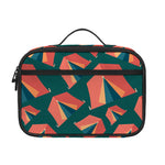 Camping Tent Pattern Print Portable Lunch Bag