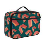 Camping Tent Pattern Print Portable Lunch Bag