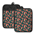 Camping Tent Pattern Print Pot Holders With Pocket