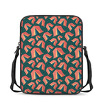 Camping Tent Pattern Print Rectangular Crossbody Bag