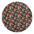 Camping Tent Pattern Print Round Blanket