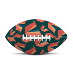 Camping Tent Pattern Print Rugby Ball