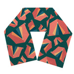 Camping Tent Pattern Print Scarf