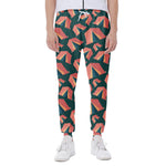 Camping Tent Pattern Print Scuba Joggers