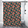 Camping Tent Pattern Print Shower Curtain