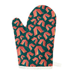 Camping Tent Pattern Print Single Oven Mitt