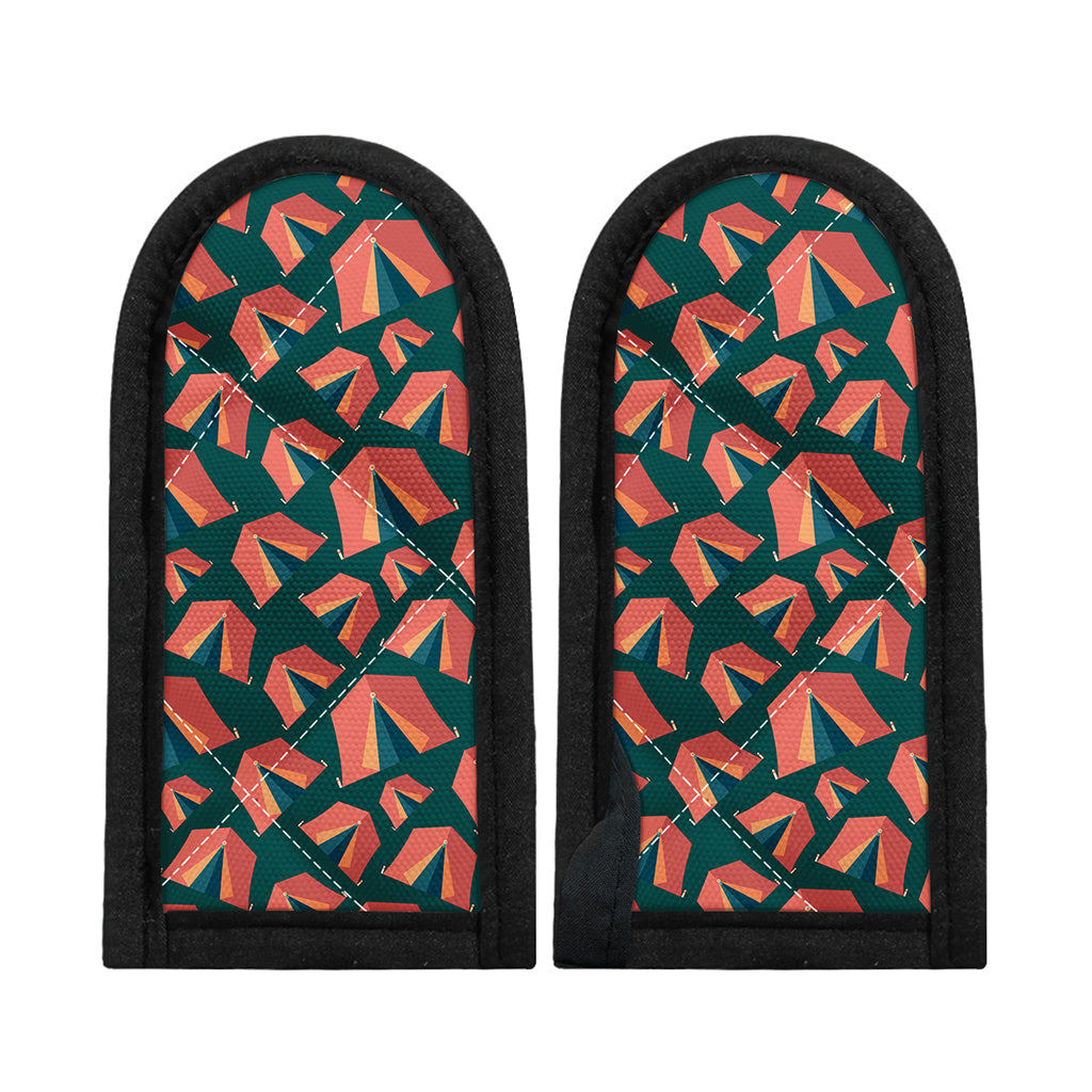 Camping Tent Pattern Print Skillet Handle Cover