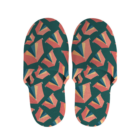 Camping Tent Pattern Print Slippers