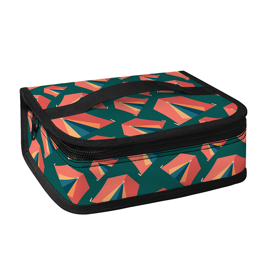 Camping Tent Pattern Print Small Lunch Bag