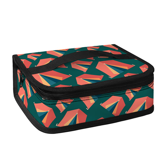 Camping Tent Pattern Print Small Lunch Bag