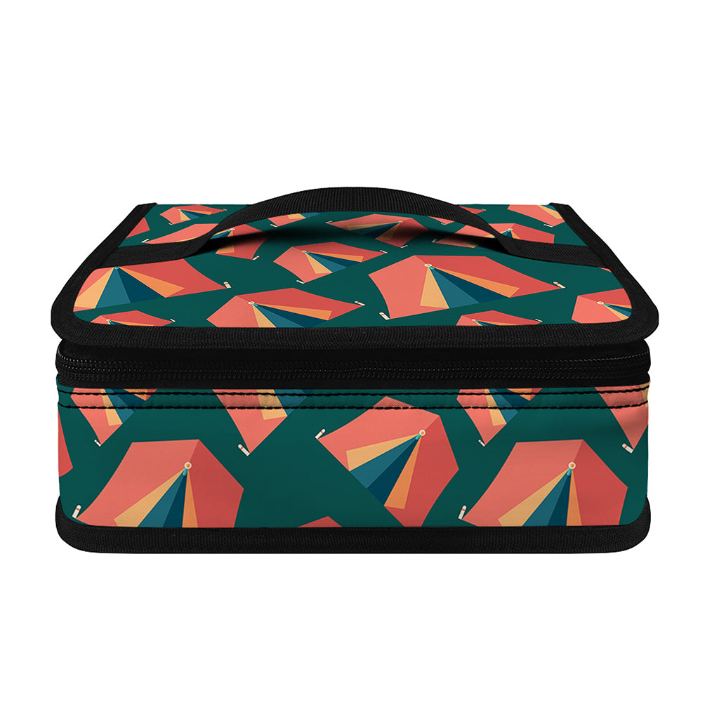 Camping Tent Pattern Print Small Lunch Bag