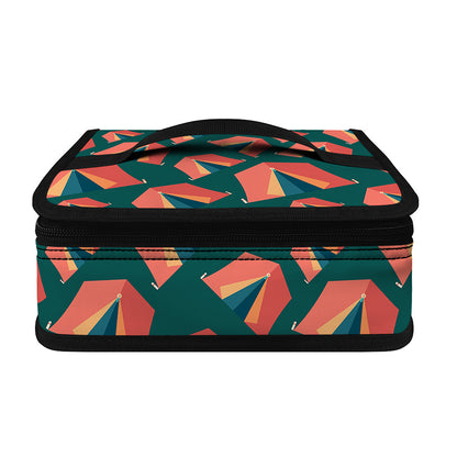 Camping Tent Pattern Print Small Lunch Bag