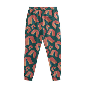 Camping Tent Pattern Print Sweatpants