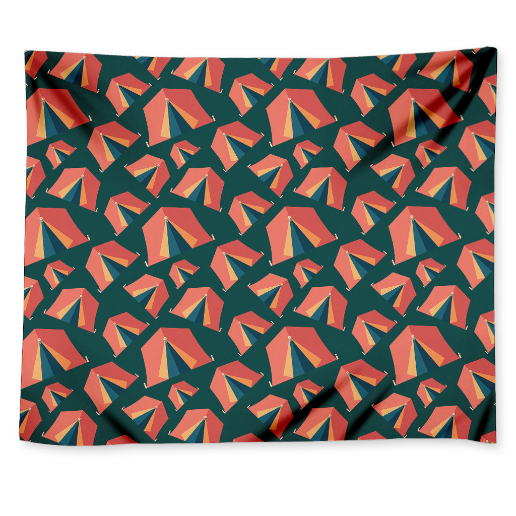 Camping Tent Pattern Print Tapestry