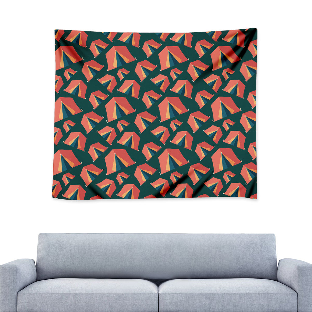 Camping Tent Pattern Print Tapestry