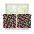 Camping Tent Pattern Print Tier Curtains