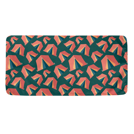 Camping Tent Pattern Print Towel