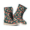 Camping Tent Pattern Print Winter Boots