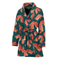 Camping Tent Pattern Print Women's Bathrobe
