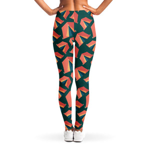 Camping Tent Pattern Print Women's Leggings