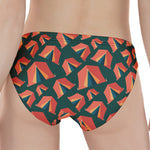 Camping Tent Pattern Print Women's Panties