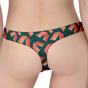 Camping Tent Pattern Print Women's Thong