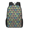 Camping Van Pattern Print 17 Inch Backpack