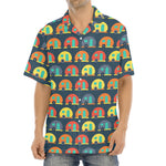 Camping Van Pattern Print Aloha Shirt