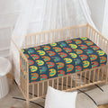 Camping Van Pattern Print Baby Crib Sheet