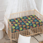 Camping Van Pattern Print Baby Crib Sheet