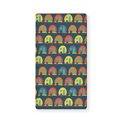 Camping Van Pattern Print Baby Crib Sheet