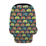 Camping Van Pattern Print Baby Seat Cover