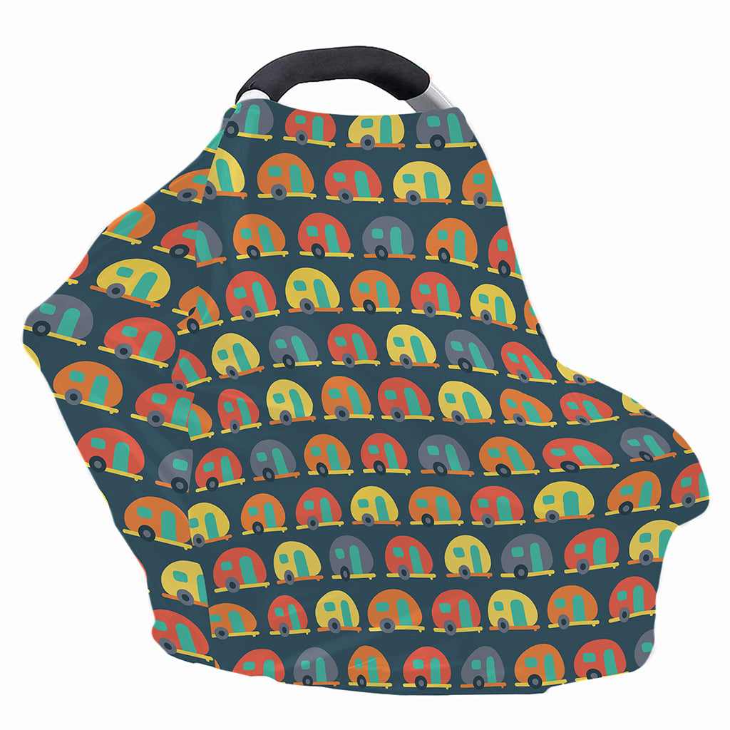 Camping Van Pattern Print Baby Seat Cover