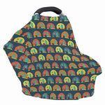 Camping Van Pattern Print Baby Seat Cover