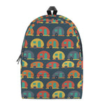 Camping Van Pattern Print Backpack